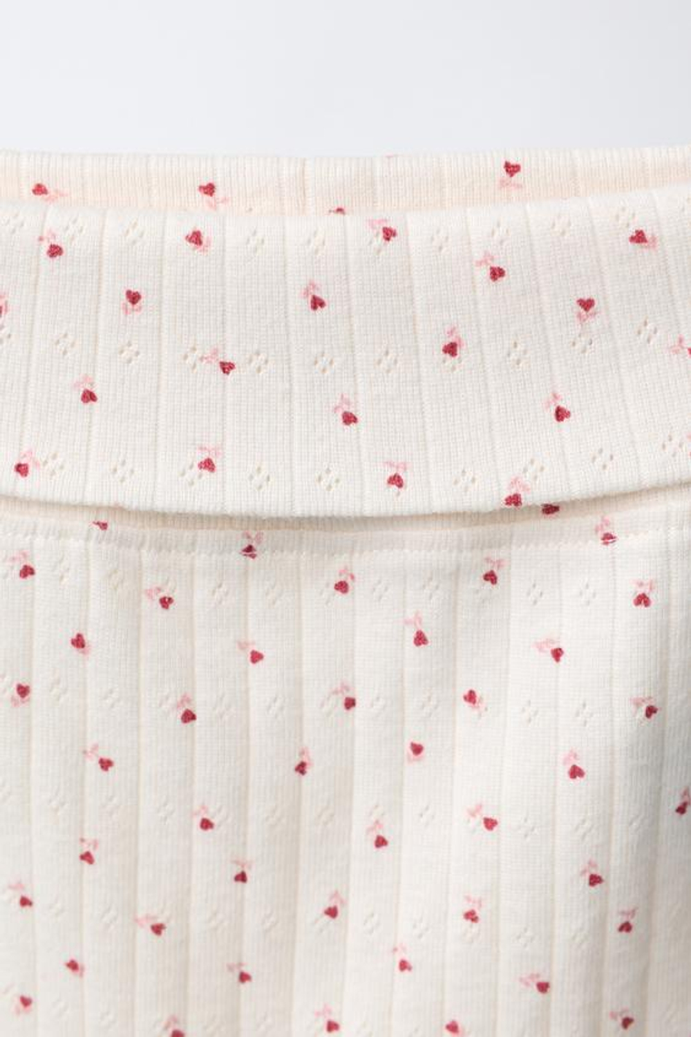 ZARA КОМПЛЕКТ ИЗ КАРДИГАНА, БОДИ И ЛЕГИНСОВ С ПРИНТОМ «СЕРДЦА», ПАСТЕЛЬНО-РОЗОВЫЙ