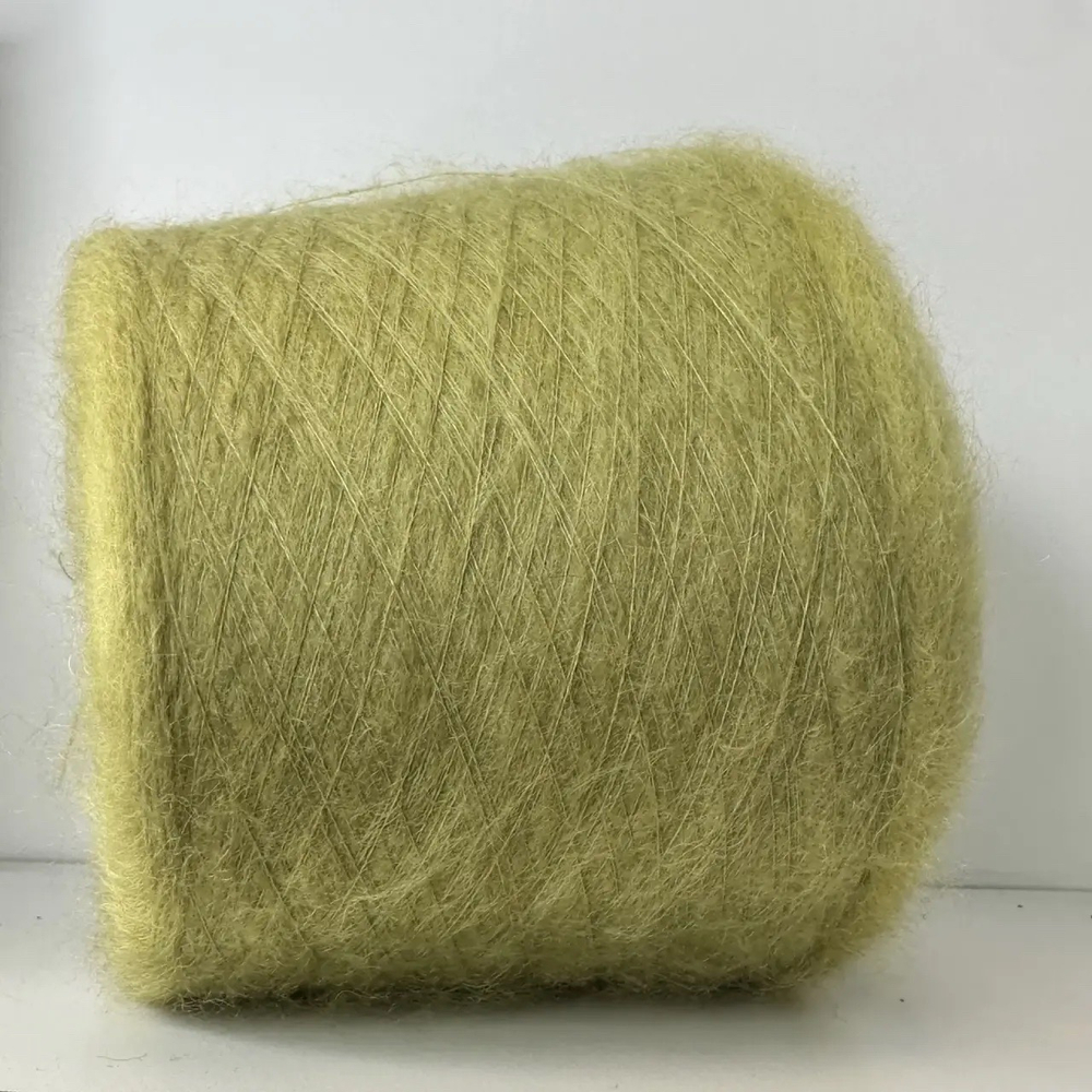 SUPERKIDMOHAIR - LANAR S.p.A.; 73% суперкидмохер, 27% п/а; 950м/100гр; сol. 856, цвет: желто-зеленый