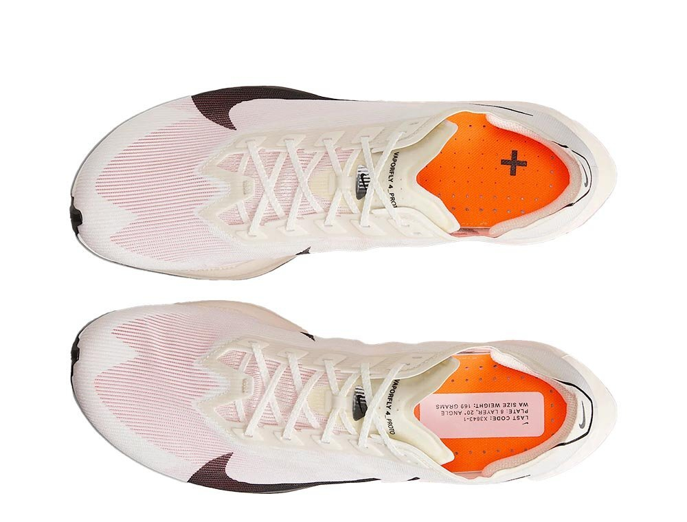 Кроссовки для бега мужские Nike ZoomX Vaporfly Next% 4 Прото Кремово-Оранжевые