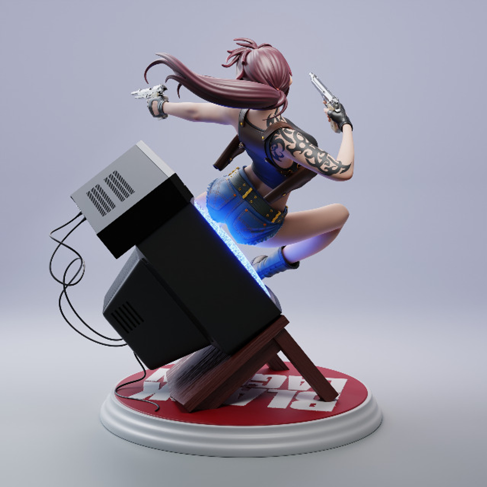Фигурка Реви Пираты Чёрной лагуны Revy Black Lagoon Rebecca