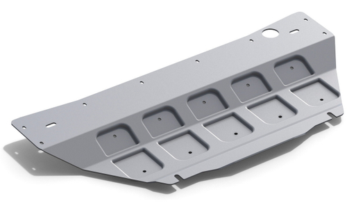 Защита картера Rival для Infiniti FX 35 II (V - 3.5) 2008-2011/Infiniti FX 37 II рестайлинг (V - 3.7) 2011-2013/Infiniti FX 50 II (V - 5.0) 2008-2013/Infiniti QX70 (V - 3.0D; 3.7; 5.0) 2013-2018, штампованная, алюминий 3 мм, с крепежом, 333.2401.1