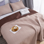 Покрывало однотонное двустороннее с наволочками ODP010