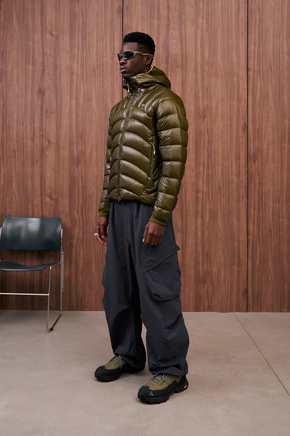 Куртка Nothomme Blue Ultra-Lightweight Water-Repellent Baffled Down Jacket "Olive Green"