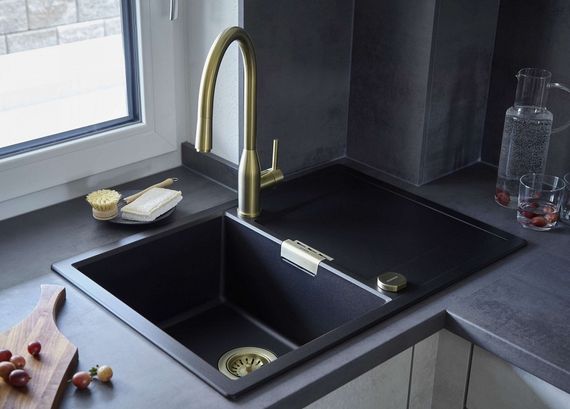 Мойка SCHOCK Eton 45 D Cristadur серебристый камень