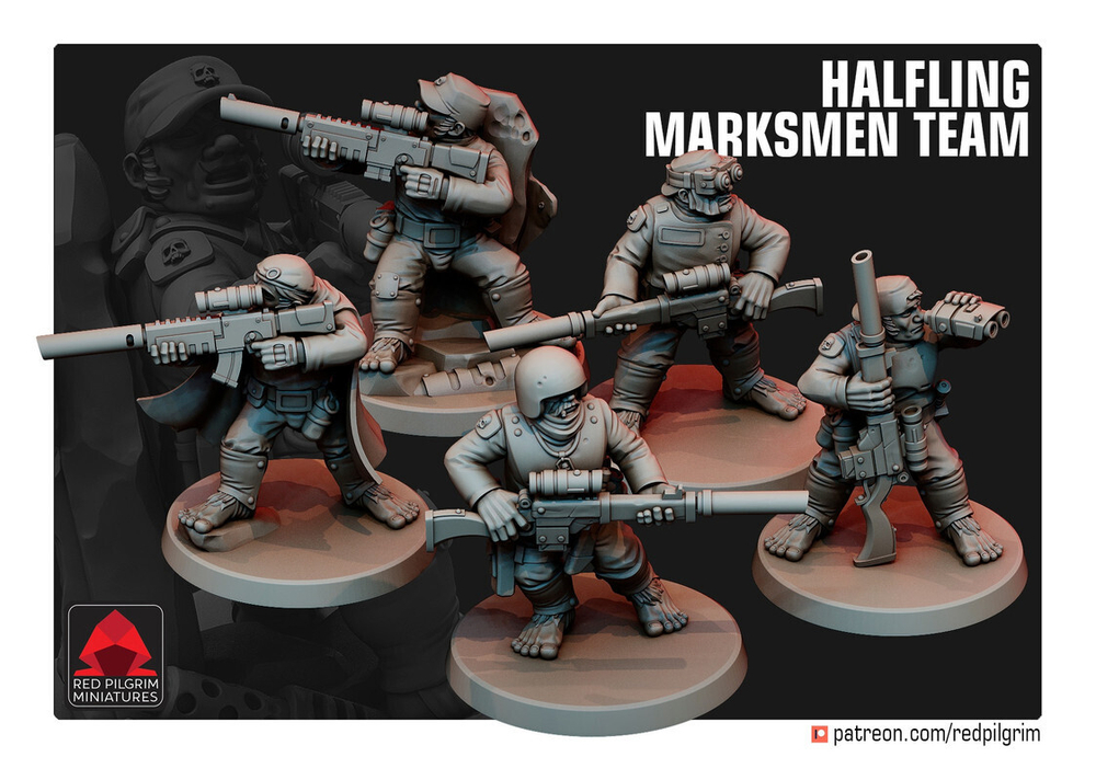 Astra Militarum Отряд олдовых скватов снайперов миниатюра для AOS,Waha, Настольная игра, НРИ, Варгейм, РПГ