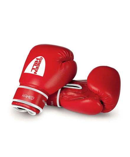 Бокс перчатки GREEN HILL HAMED (BGH-2036) красный 12oz