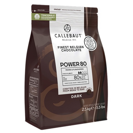 Шоколад темный 80% CALLEBAUT Power 2,5 кг