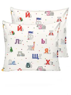 Комплект наволочек 2шт Сказка "Азбука" 70х70 см