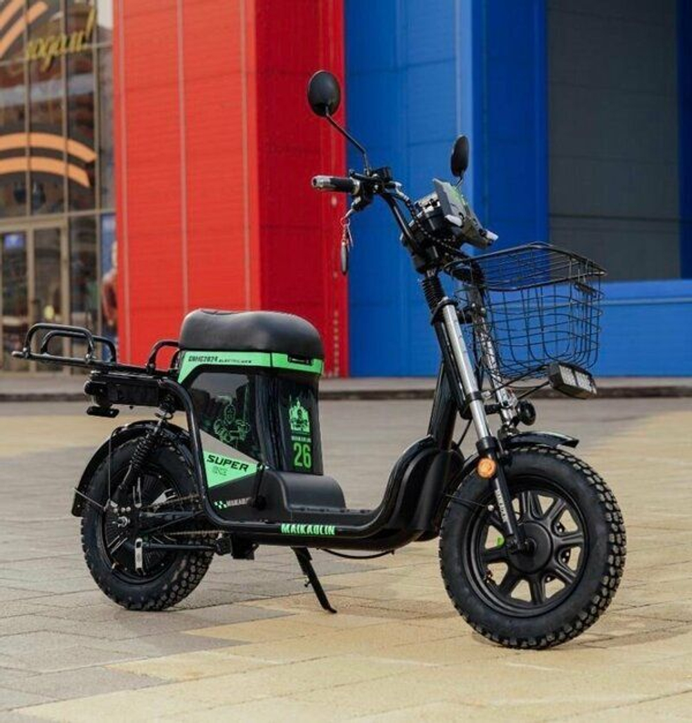 Электровелосипед Maikaolin H-10 SUPER 60V/70Ah заднее сиденье/курьерский багажник на выбор