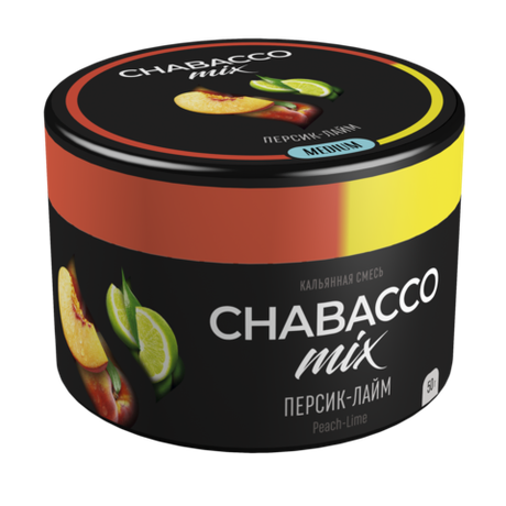 Кальянная смесь Chabacco "Peach-Lime"(Персик-Лайм) 50гр