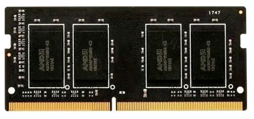 Оперативная память для ноутбука 8Gb DDR4 2133MHz AMD Radeon R7 Performance Series SO-DIMM R748G2133S2S-U Retail