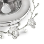 Икорница с ложкой Michael Aram Silver Orchid (21 см)