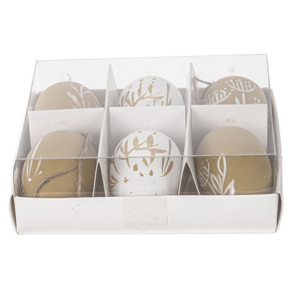 GAEM Набор из 6-ти изделий декоративных подвесных "Яйцо" (3,5*5,5), L15 W13 H5 см