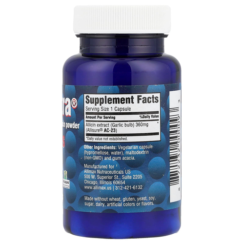 Allimax, AlliUltra® капсулы, 360 мг, 30 капсул