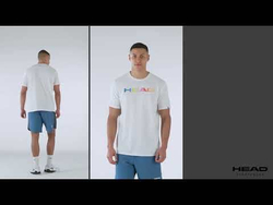Мужская теннисная футболка Head Rainbow - белый