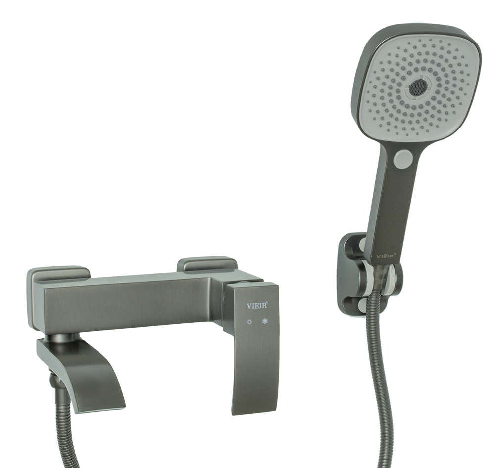 433531-G Смеситель од. для ванны кор. (ГРАФИТ) ViEiR (10/1шт)