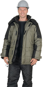 Куртка "ЕВРО" оливковый с черным