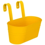 Кашпо-ведро настенное декоративное Большое желтый 300х250мм