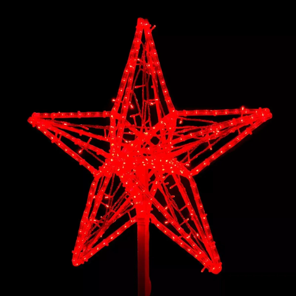 Светодиодная макушка "Кремлевская Звезда" 70 см., Красная, 220В, LTC (LC-13230)