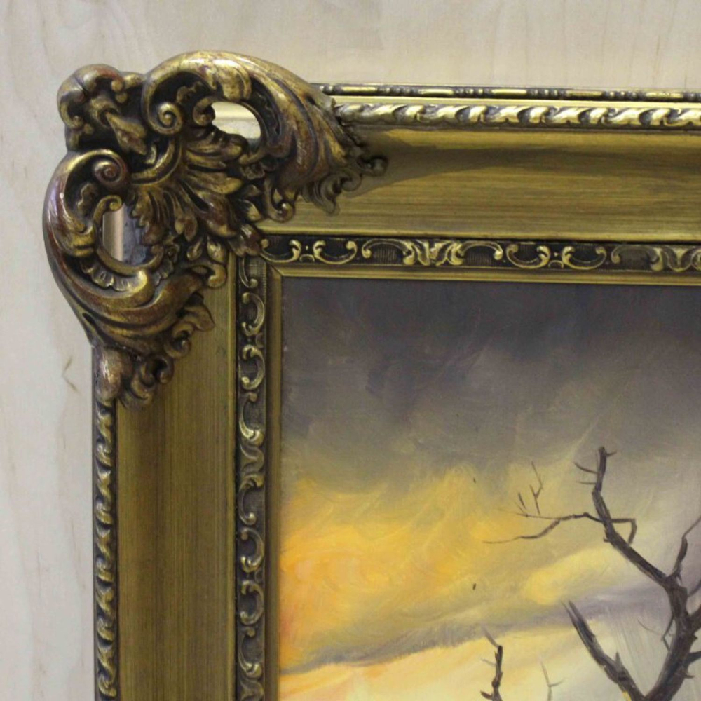 Винтажная картина «Бегущие Кони»