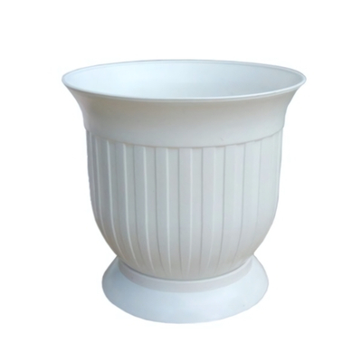 Вазон 3 л. на подставке белый