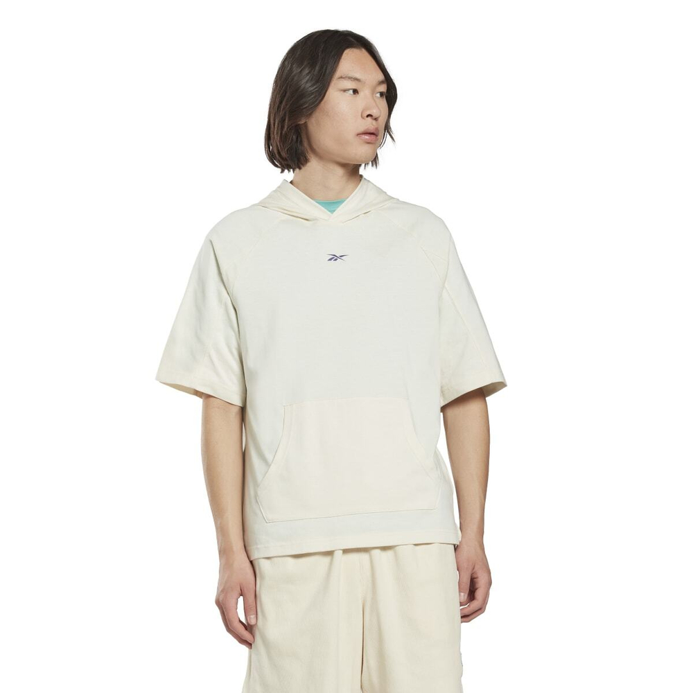 Теннисная футболка Reebok Les Mills Hooded Tee - Beige