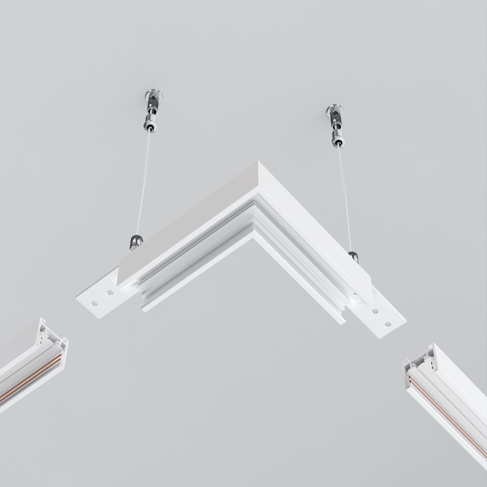 Коннектор угловой накладной низкопрофильный Maytoni   TRAM034CL-41W