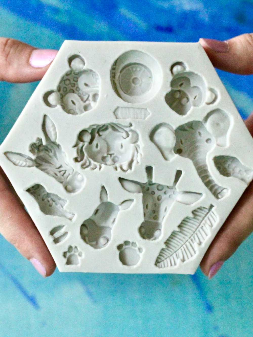 Молд силиконовый для творчества "Африканские звери" / игрушки для кукол, фигурки животных