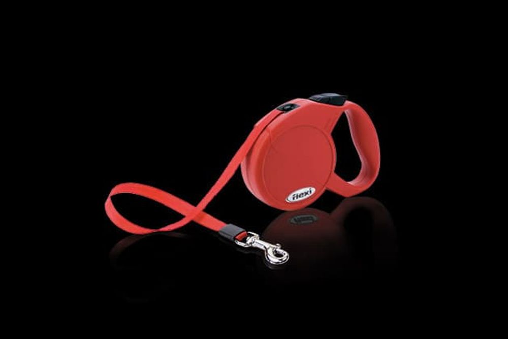 FLEXI рулетка Classic Compact 1/S (до 15 кг) ремень 5 м красная FLEXI рулетка Classic Compact 1/S (до 15 кг) ремень 5 м красная