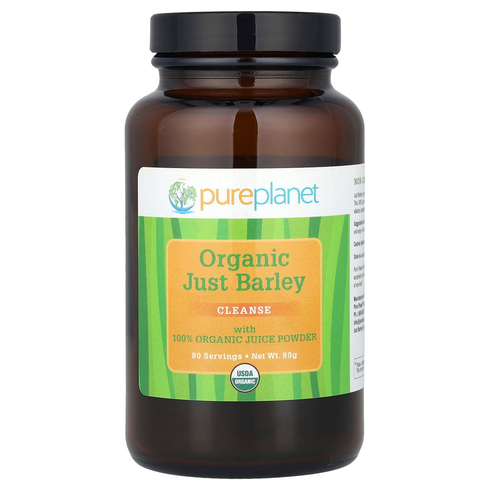 Pure Planet, Органический чистый ячмень, 80 г