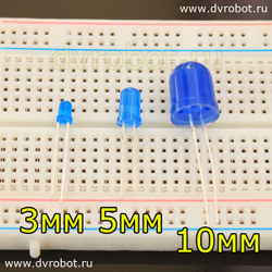 Светодиод 5 мм - красный