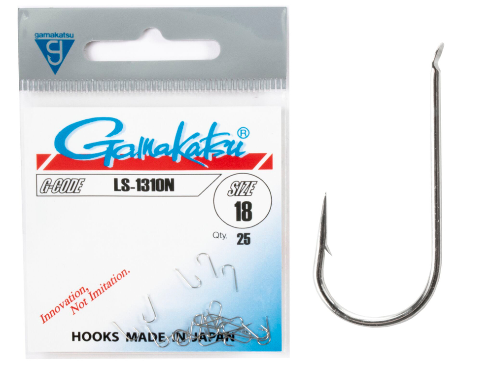 Крючки Gamakatsu LS-1310N HOOKS NICKEL разм. 18 25шт.