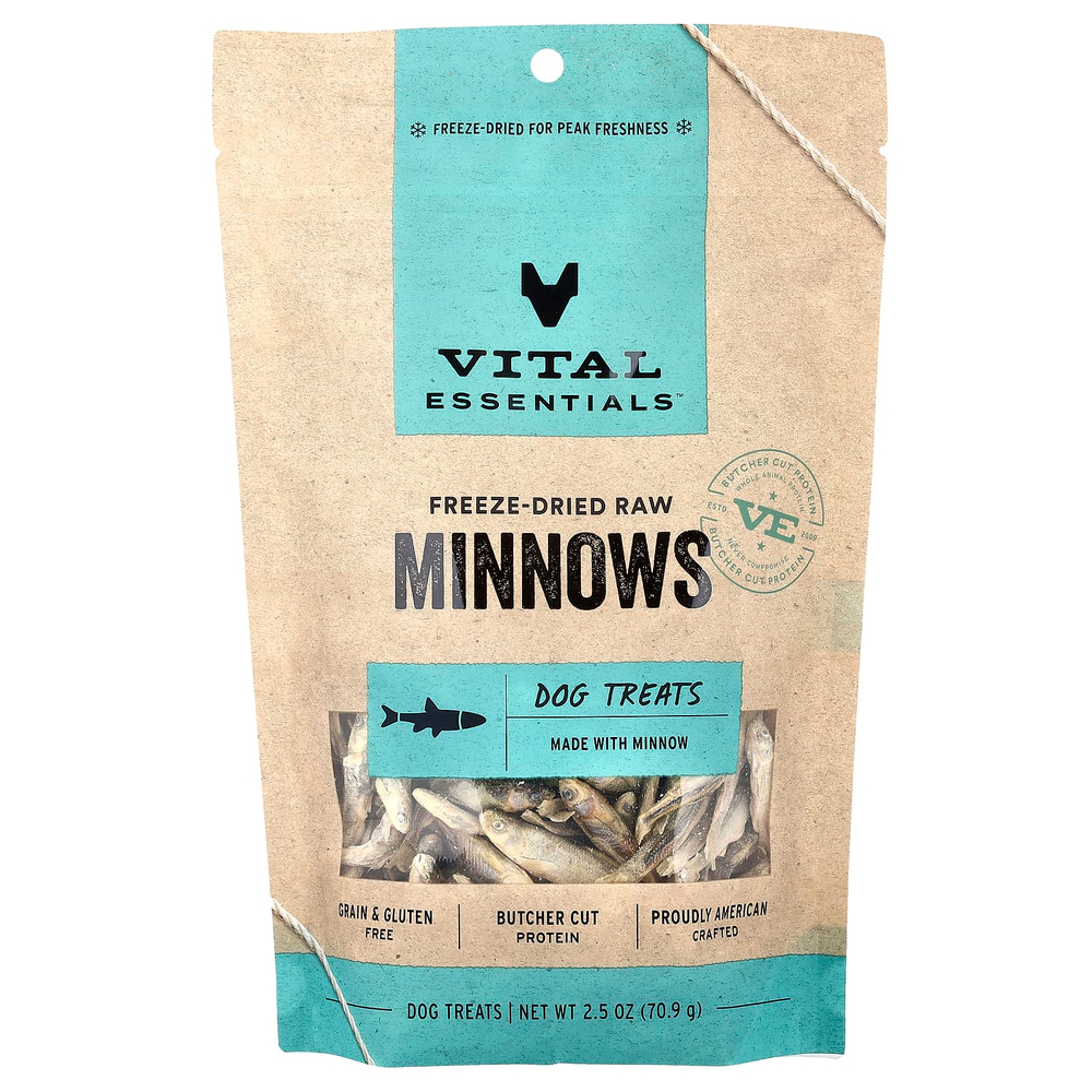 Vital Essentials, сублимированные необработанные лакомства для собак, со вкусом мелиссы, 70,9 г (2,5 унции)