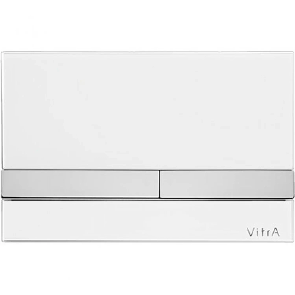 Кнопка смыва VitrA Select (Витра Селект) 740-1100, стекло, цвет Белый глянцевый