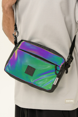 Сумка мессенджер KUL'TURA "Long Pro" Радужный Рефлектив