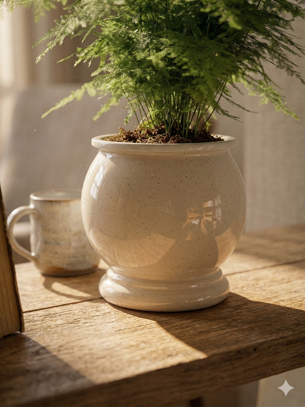 Аспарагус Earth Mexican Fern пластиковый горшок д.12