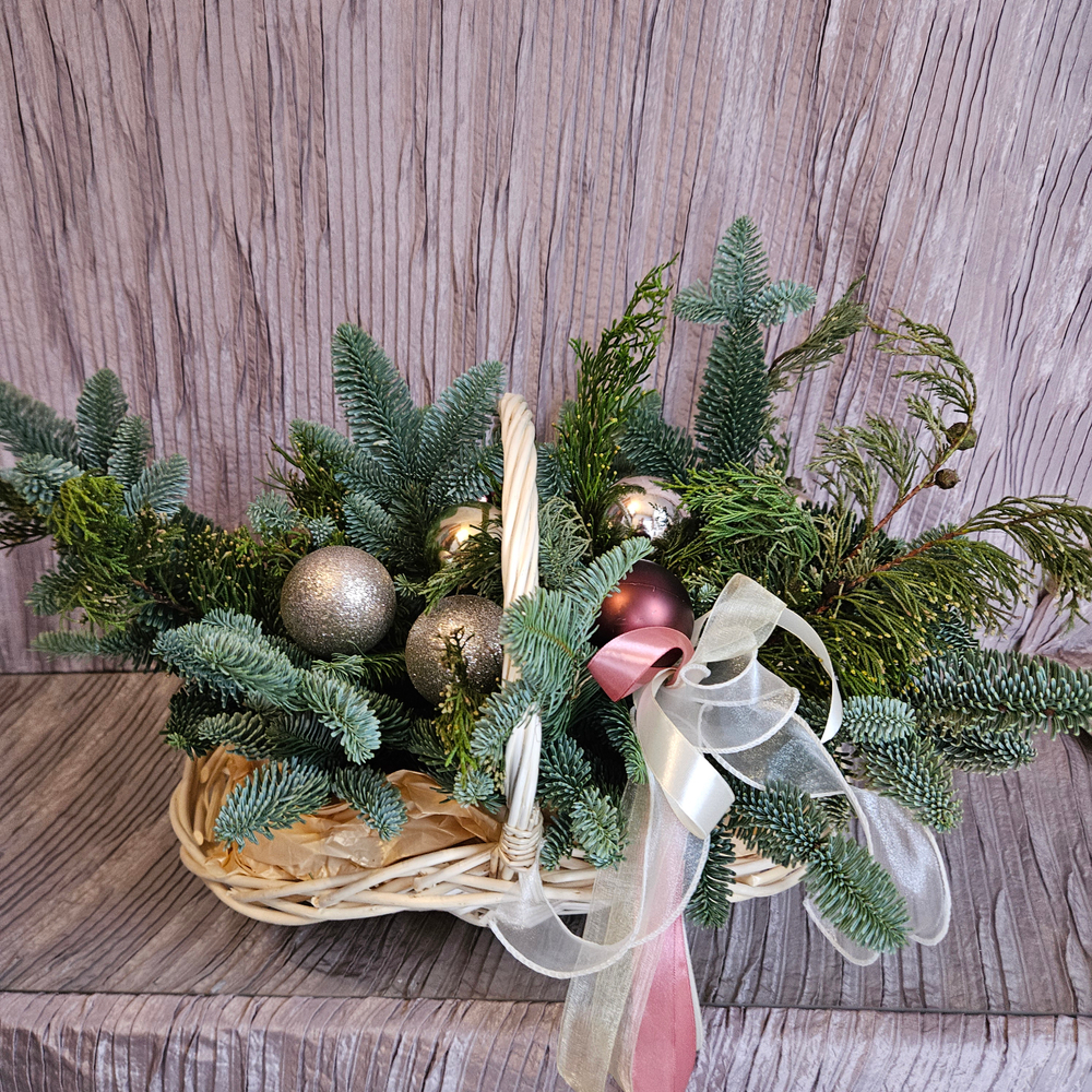 Подарочная корзина к новому году и рождеству