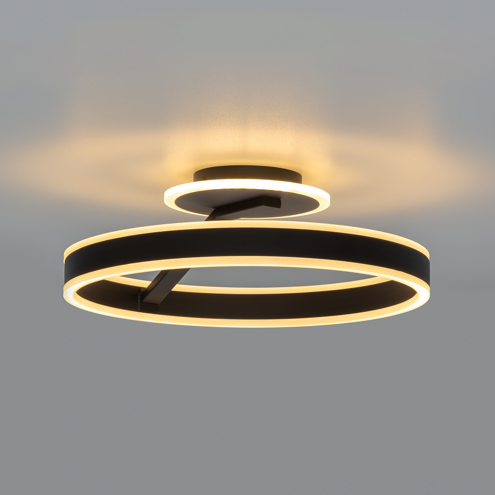 Citilux Дуэт CL719741 LED Люстра с пультом Чёрная