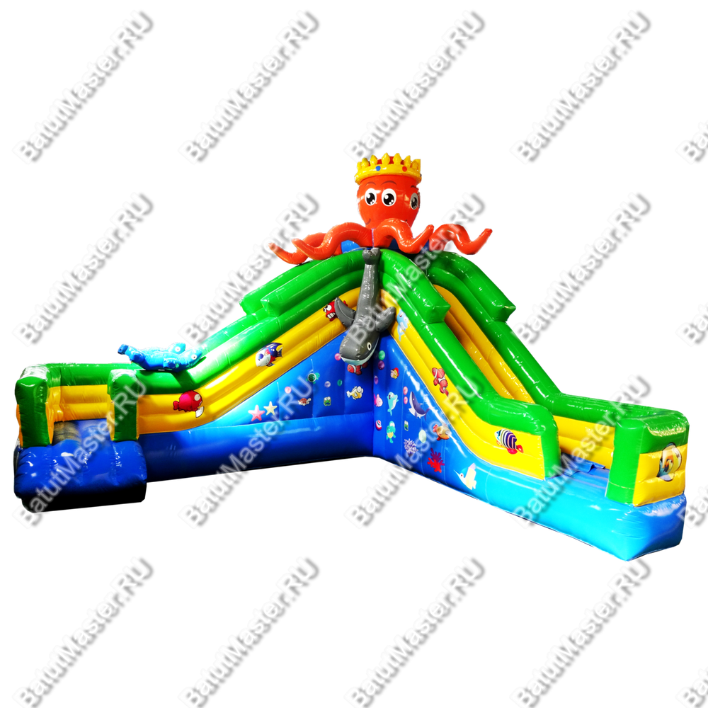 Надувной наземный аквапарк «Король осьминогов» 7*6*5 м
