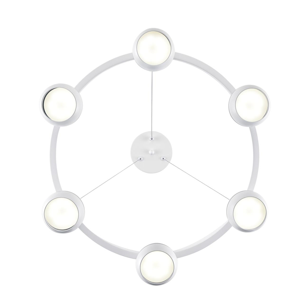 8254/6 COMFI LN26 246 белый, металл Светильник подвесной LED GX53 6*7W 220V LUAZANA