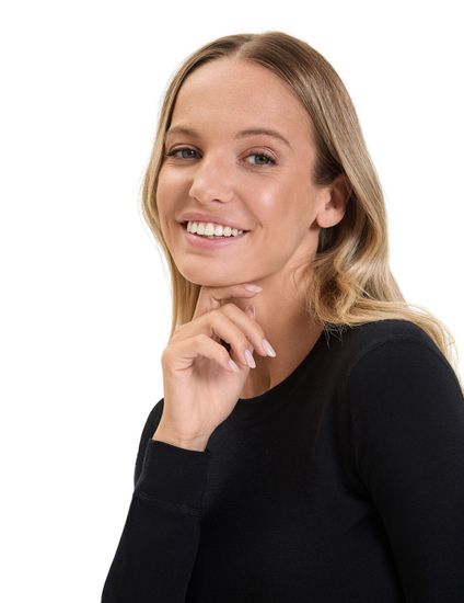 Термобелье женское футболка Norveg Soft  с длинным рукавом 15SW1RLRU-002,черный