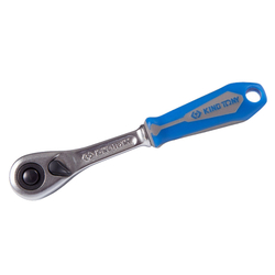 KING TONY (2773-55GS) Трещотка 1/4", 140 мм, 90 зубцов, флажковая с кнопкой