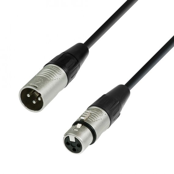 Adam Hall K4 DMF 0300 - кабель DMX AES/EBU, REAN XLR (F) - XLR (M), 0,22 мм2, 3 м, черный