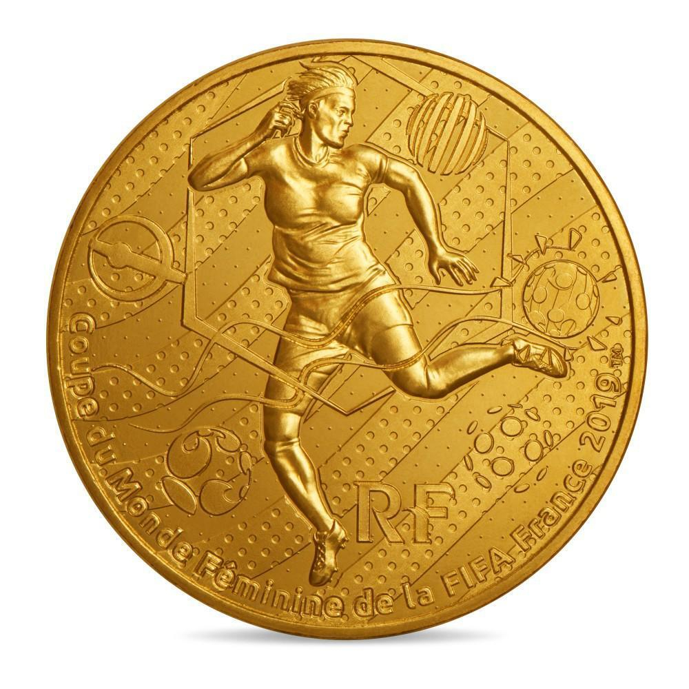 Набор из 4 монет 1/4 евро 2019 год. Чемпионат мира по футболу среди женщин во Франции 2019 год.