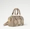 Сумка Louis Vuitton Speedy с плечевым ремнем серый/кремовый