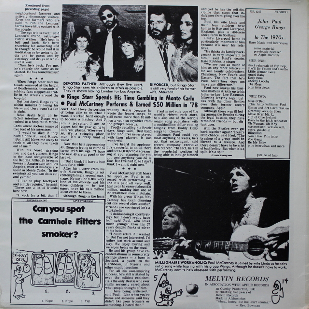 The Beatles / John Paul George Ringo - In The 1970's… (LP)