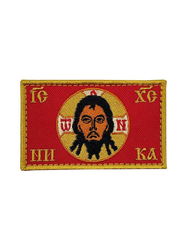 Патч Знамя Хоругвь (Спас Нерукотворный) красный