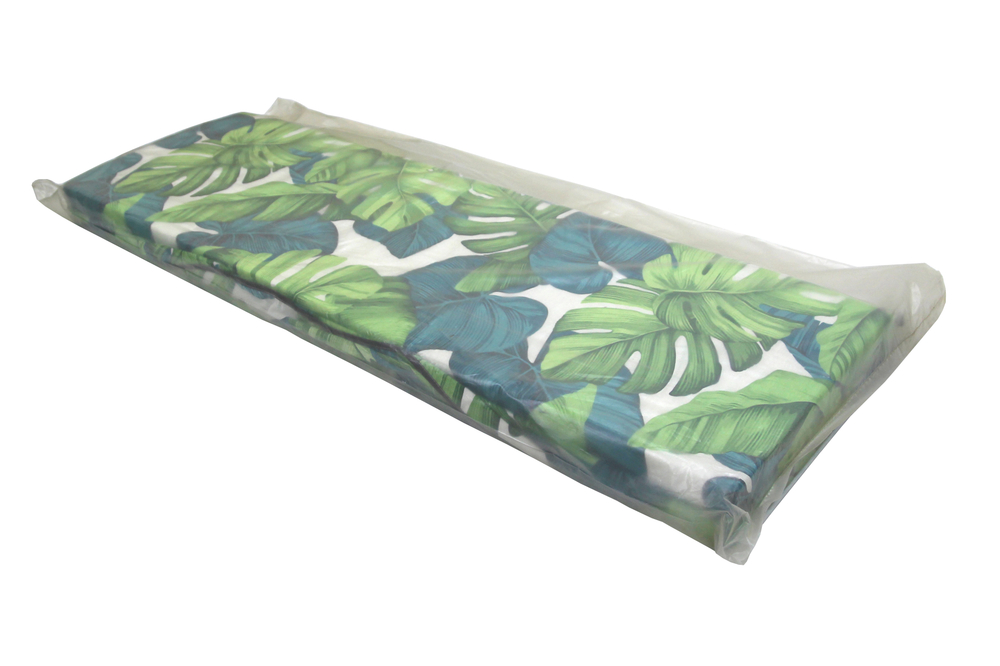 Мягкий элемент  1600х500х50 поликоттон М101-МТ013 арт.Стандарт-2,Стандарт М, Пилот,Сплит,Вираж (цвет ткани ткань Монстера (листья) рис.листья "Garden story"