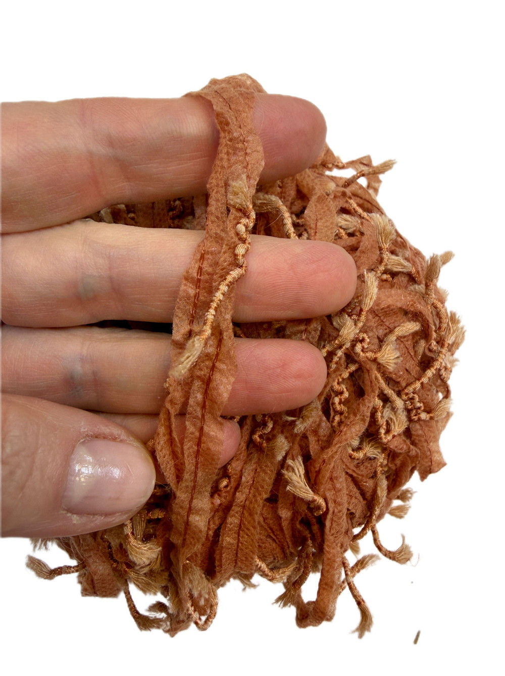 Пряжа от Gedifra.ленточная фантазийная 5 шт. (Италия) 28% хлопок 45% полиамид 27% полиакрил 50г-75 м цвет 3012