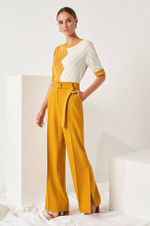 3965 Брюки женские (горчичный)